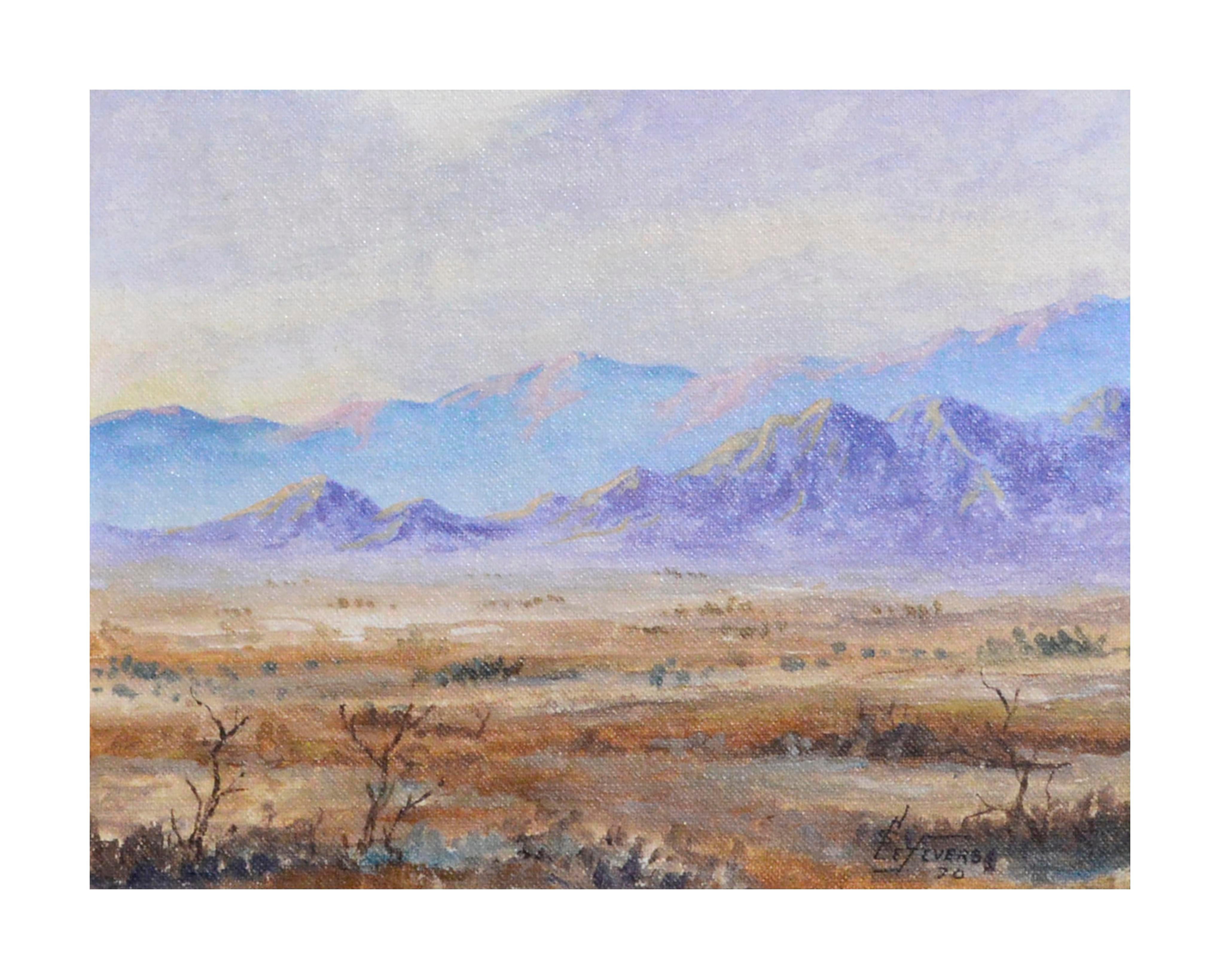 Palm Springs Desert Landscape  - Painting by H.S. Lefevers
