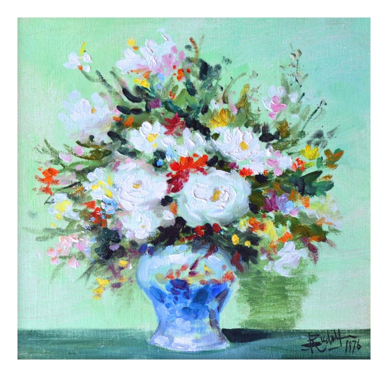 Floral Still-Life  - Painting by Rudolph   