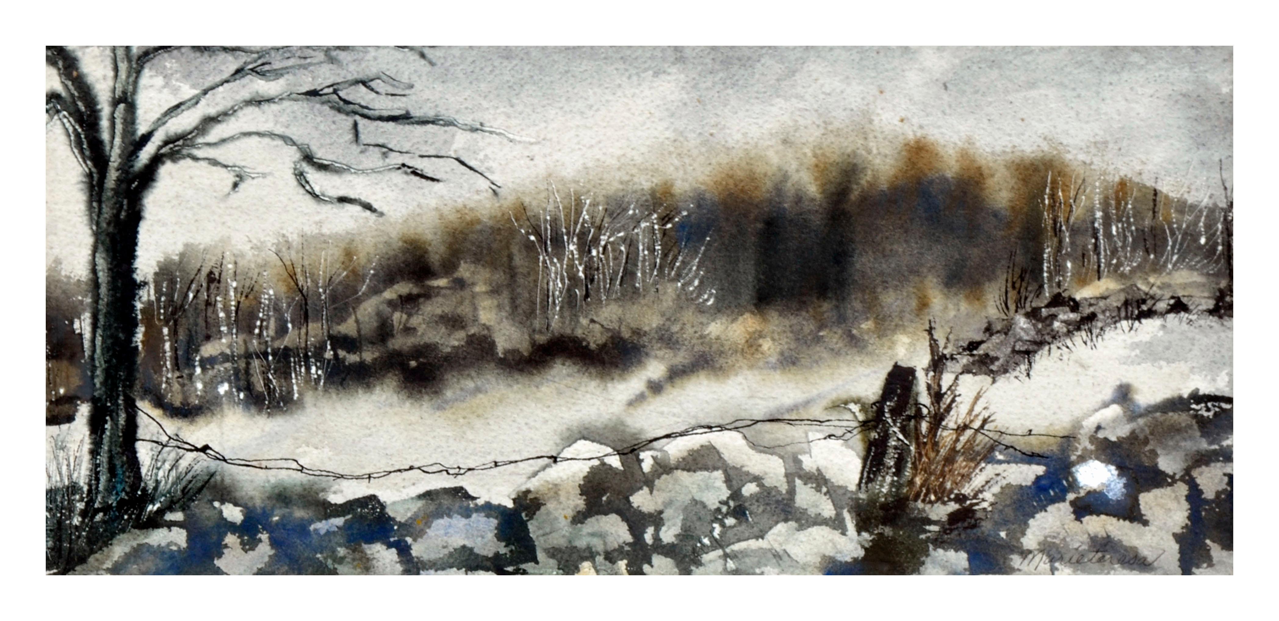 A. Winter Landscape - Art di Unknown
