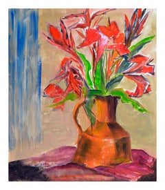 Modern Tiger Lilies Still Life