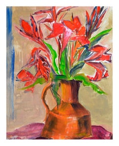 Modern Tiger Lilies Still Life