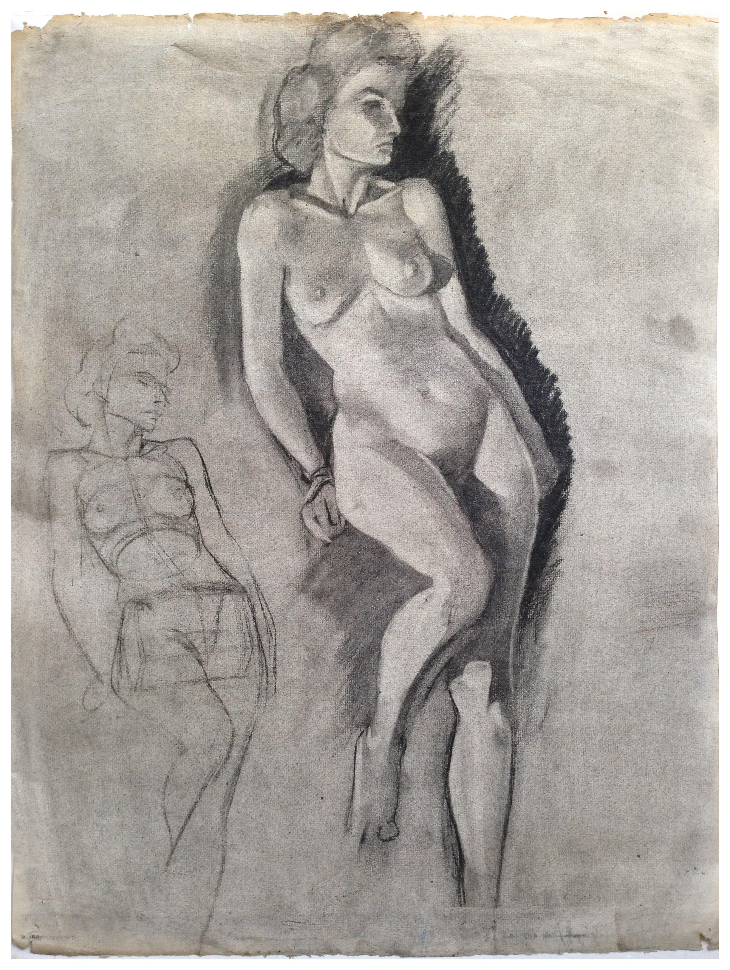 Mid Century Nude Figure Study 