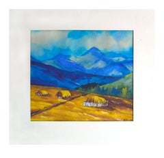 Mid Century Landscape -- Blue Mountain