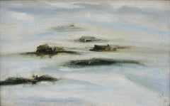 Mid Century Abstracted Landscape Adobe Houses