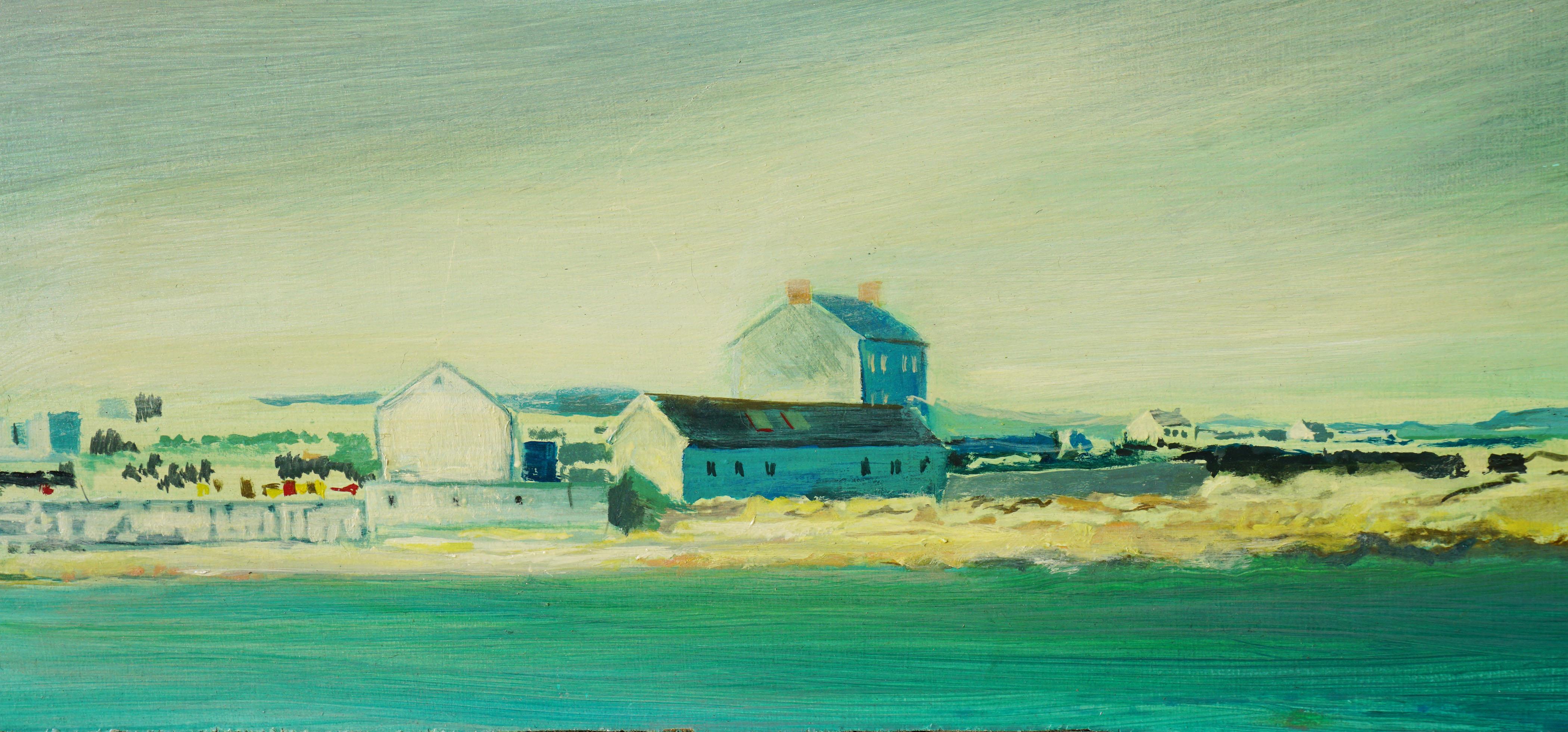 Mid Century Modern Landscape -- Aran, Ireland - Painting by Snyder