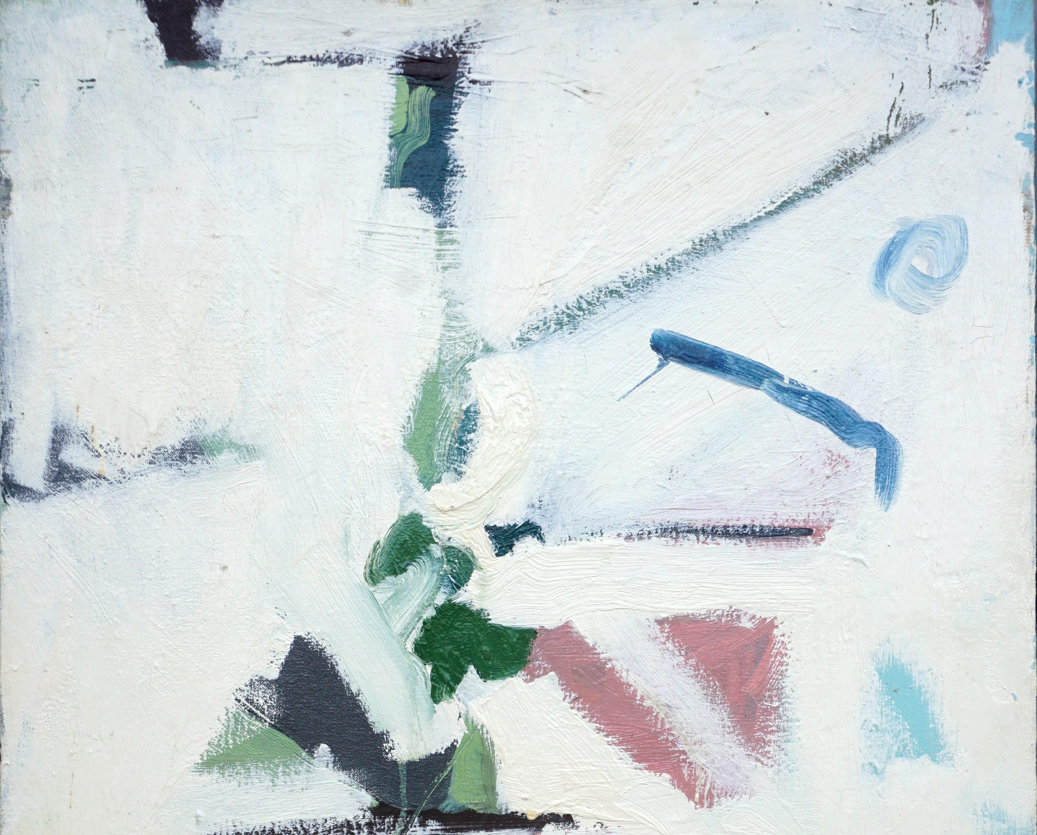 Baldwin d'été 1976 - Expressionnisme abstrait Painting par Michael Pauker 