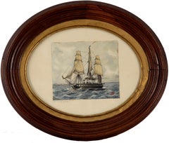 19th Century Maritime Seascape, USS Steam Frigate Niagara