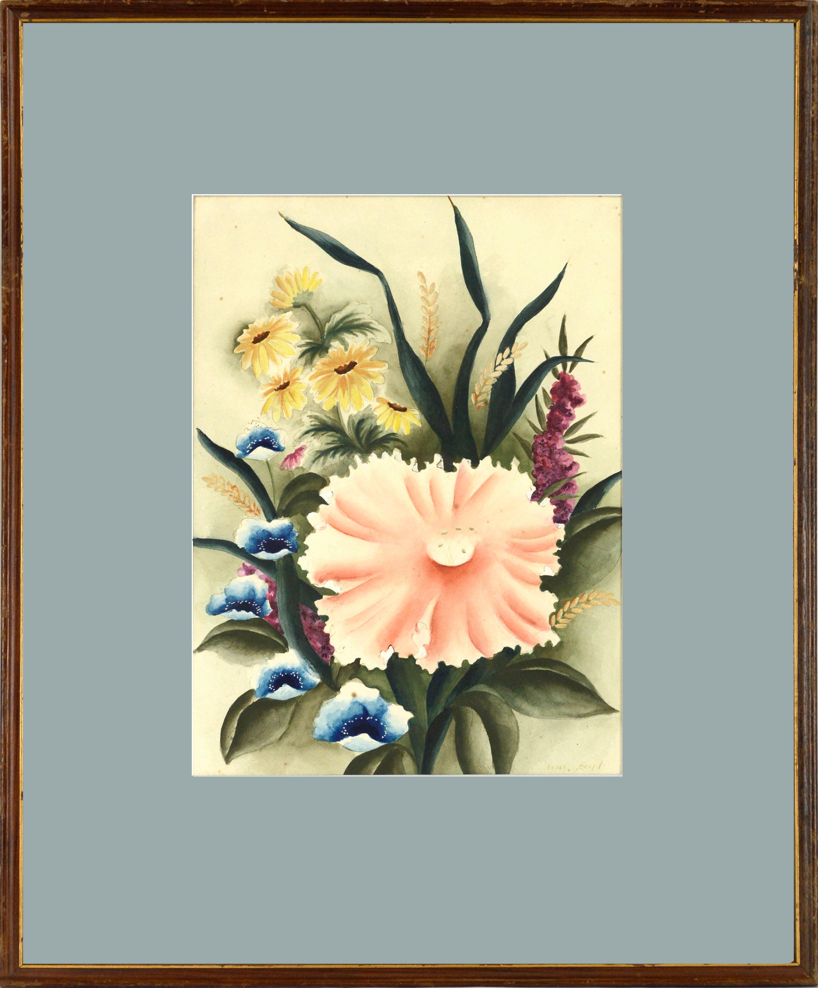 Still-Life Jane Boyd - Bouquet de fleurs sauvages - Nature morte