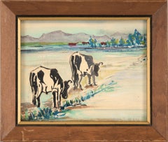 Grazing Cattle - Miniature Landscape