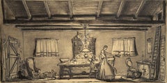 Paint Interior Drawings and Watercolors