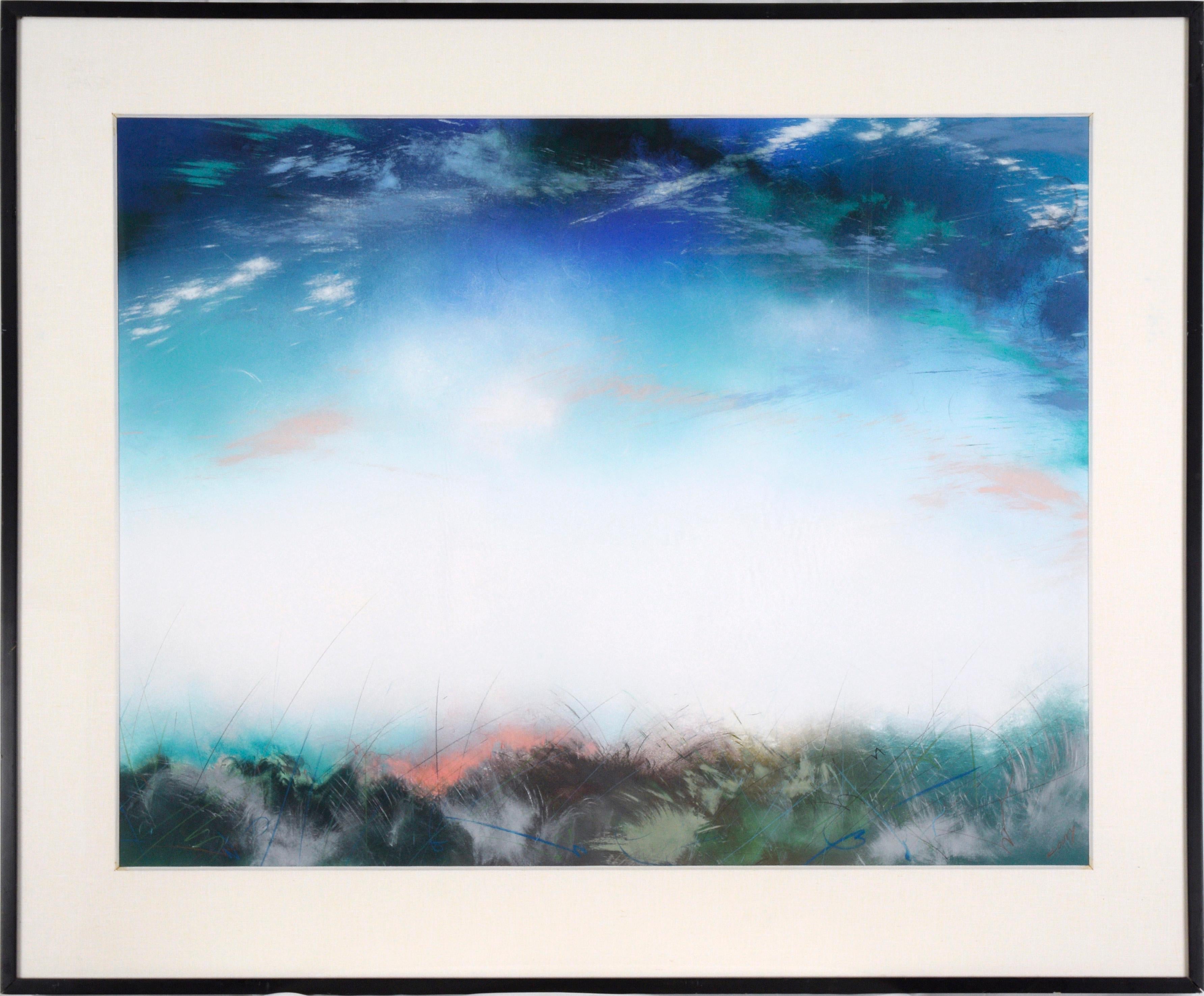 Skyscapes-Serie – großformatige Landschaft in Pastell auf Papier