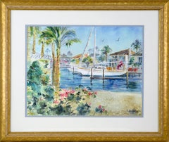 „Aurora zu Hause an der Promontory Bay“ – Aquarell auf Papier