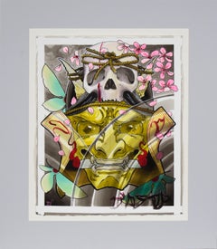 Demon Mask with Skull Helmet in Neo-Japanese Style