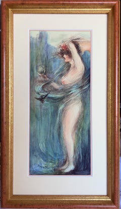 Nature through the Mirror Nude und mit einem Whirlwind-Stil von Childe Hassam