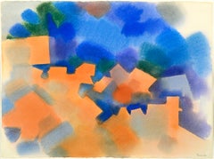 "Sierra Country", Abstracted Landscape Watercolor