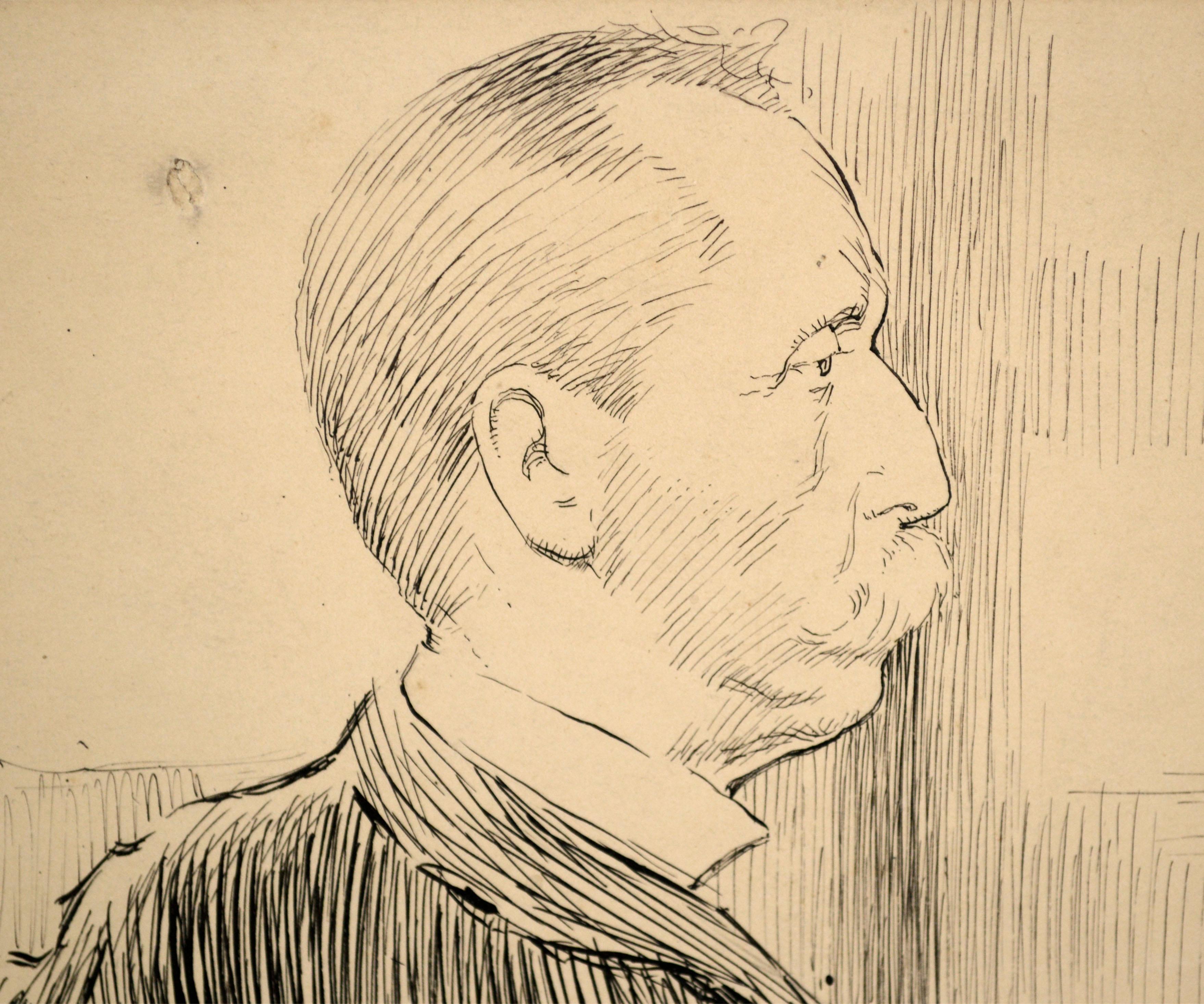 Zeitungsillustration von Hiram H. Hobbs, Foreman of the Grand Jury, 19. Jahrhundert (Amerikanischer Impressionismus), Art, von Richard Langtry Partington