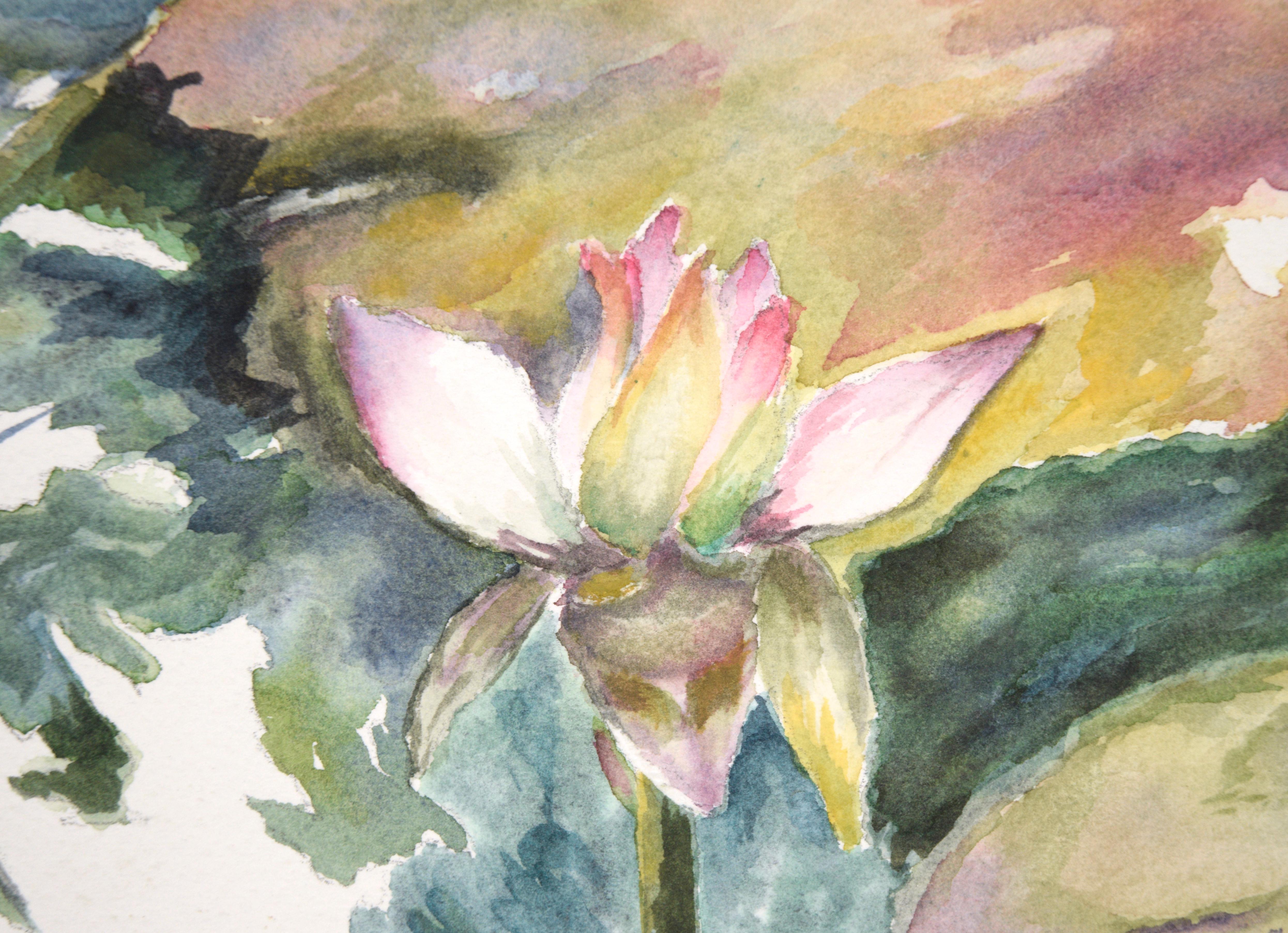 Lily Pads und Lotusblumen im Angebot 1
