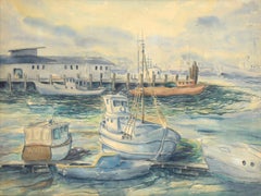 Boats at the Harbor - Nautical Seascape