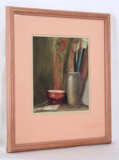 Sumi-e Brushes and Bowl - Still Life by Elizabeth Harrington