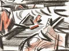 Mid Century Modern East Bay V Abstracted Landscape by Erle Loran