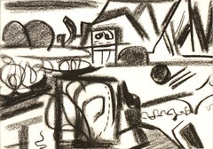 Mid Century Modern East Bay I Abstracted Landscape by Erle Loran