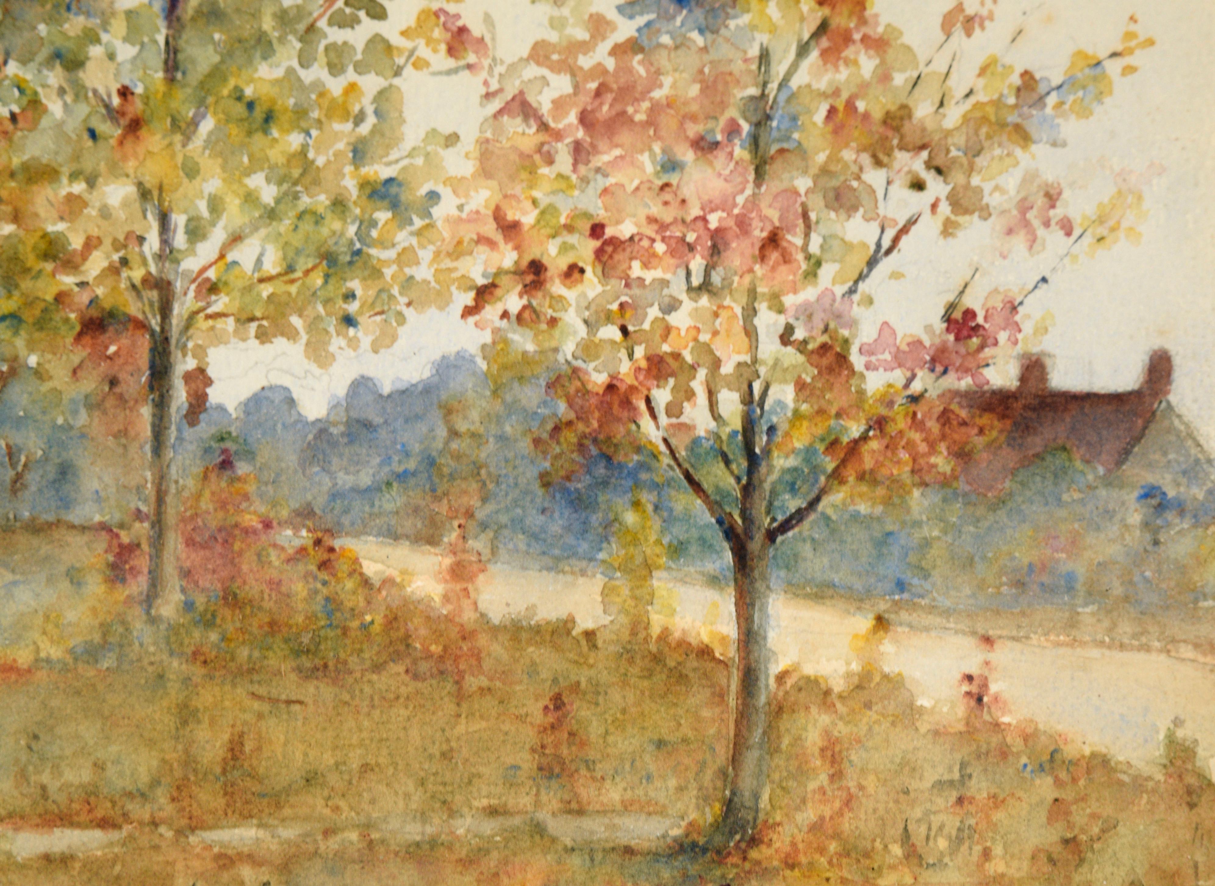 Autumn by the River - Landscape For Sale 1