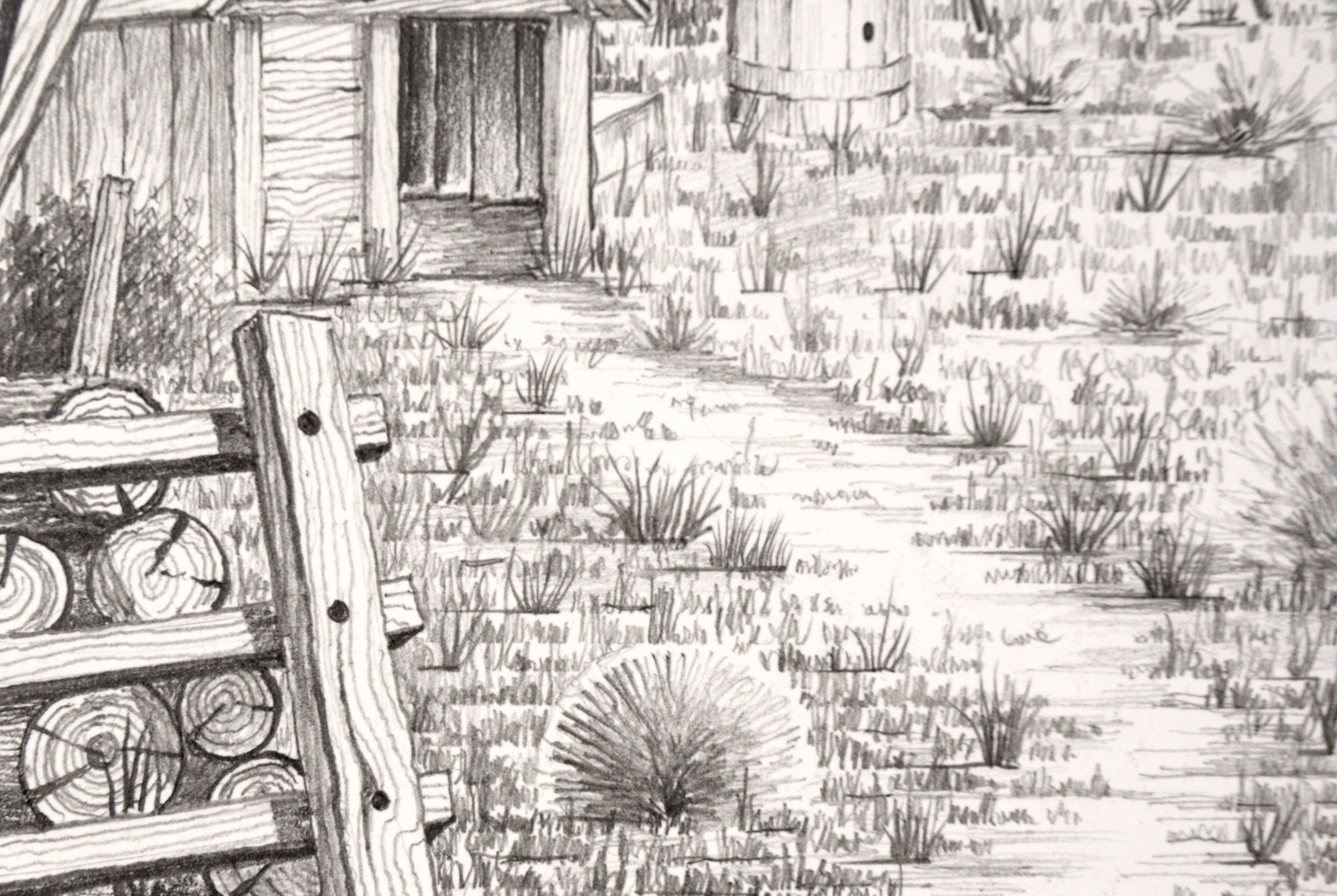 St. Raphael, Quebec, Kanada – Hyper-realistische Windmühle- Illustration im Angebot 2