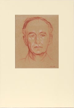 Portrait of Leopold Myers by Sir William Rothenstein