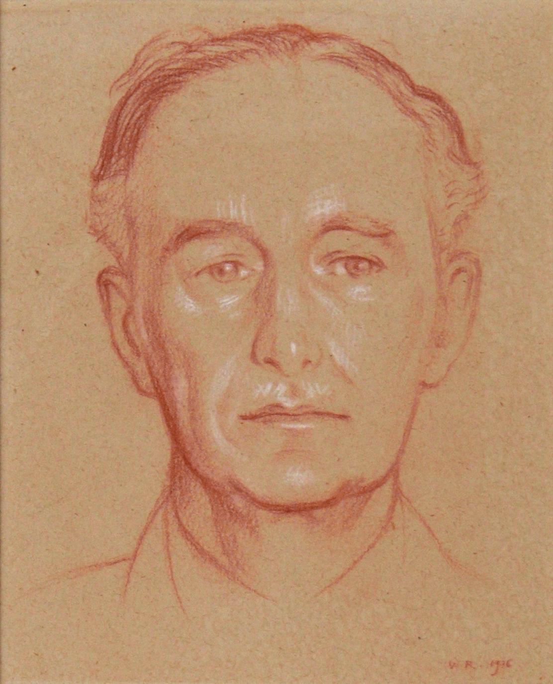 Porträt von Leopold Myers von Sir William Rothenstein im Angebot 1