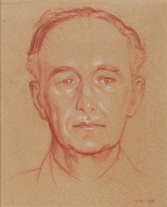 Portrait of Leopold Myers by Sir William Rothenstein