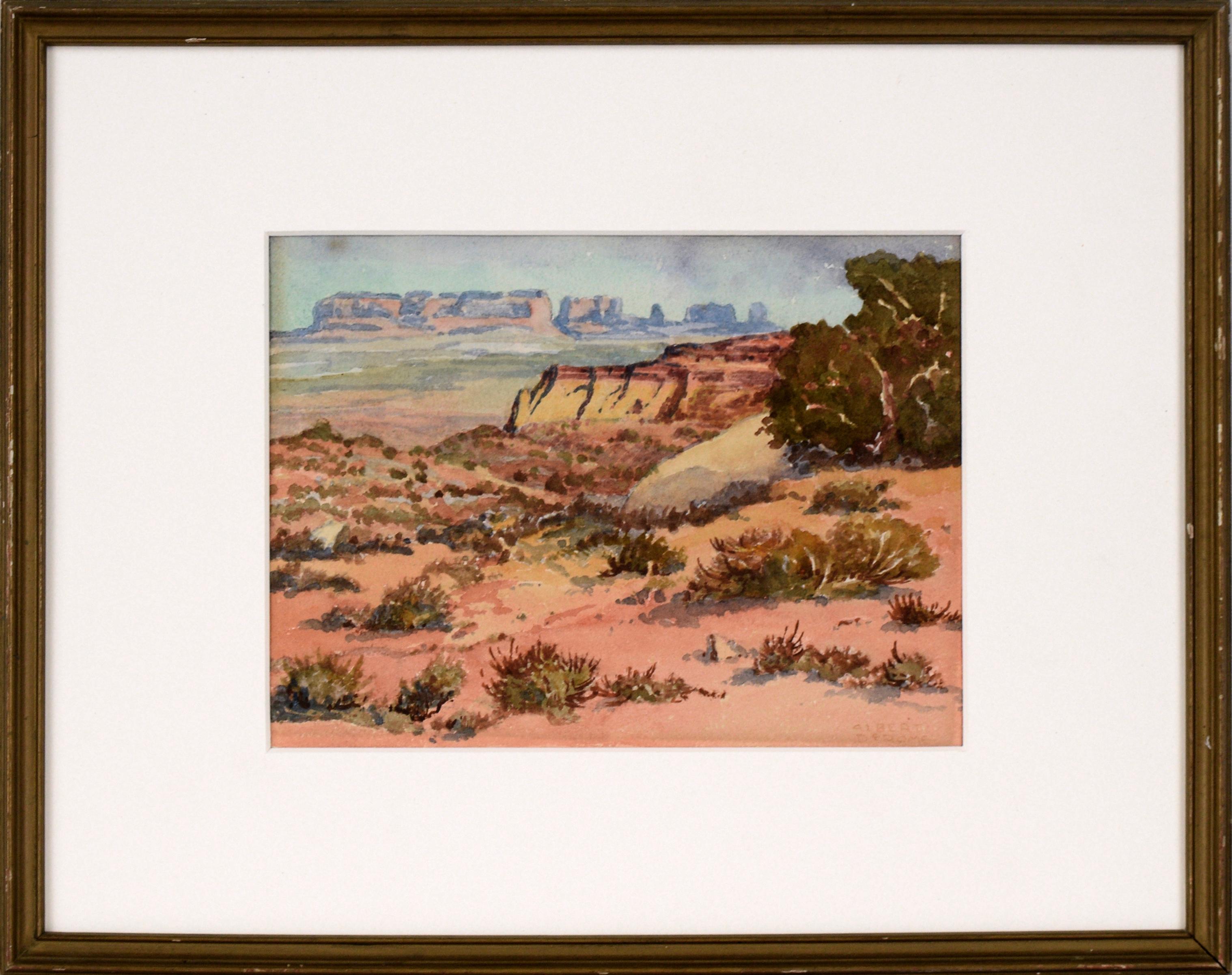 Albert DeRome Landscape Art – ""Monument Valley Arizona"" - Wüstenlandschaft