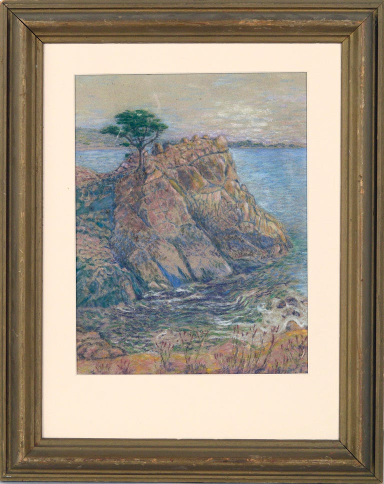 Veteran Cypress at Carmel California by Hugh Moran 1936
Pastel painting of the Veteran Cypress at Carmel, California 1936 by Portrait and landscape artist Hugh Moran (American 19th-20th C.) A Califronia artist whom in 1949 was commissioned to paint