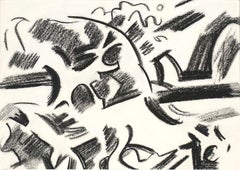 Mid Century Modern East Bay II Abstracted Landscape by Erle Loran