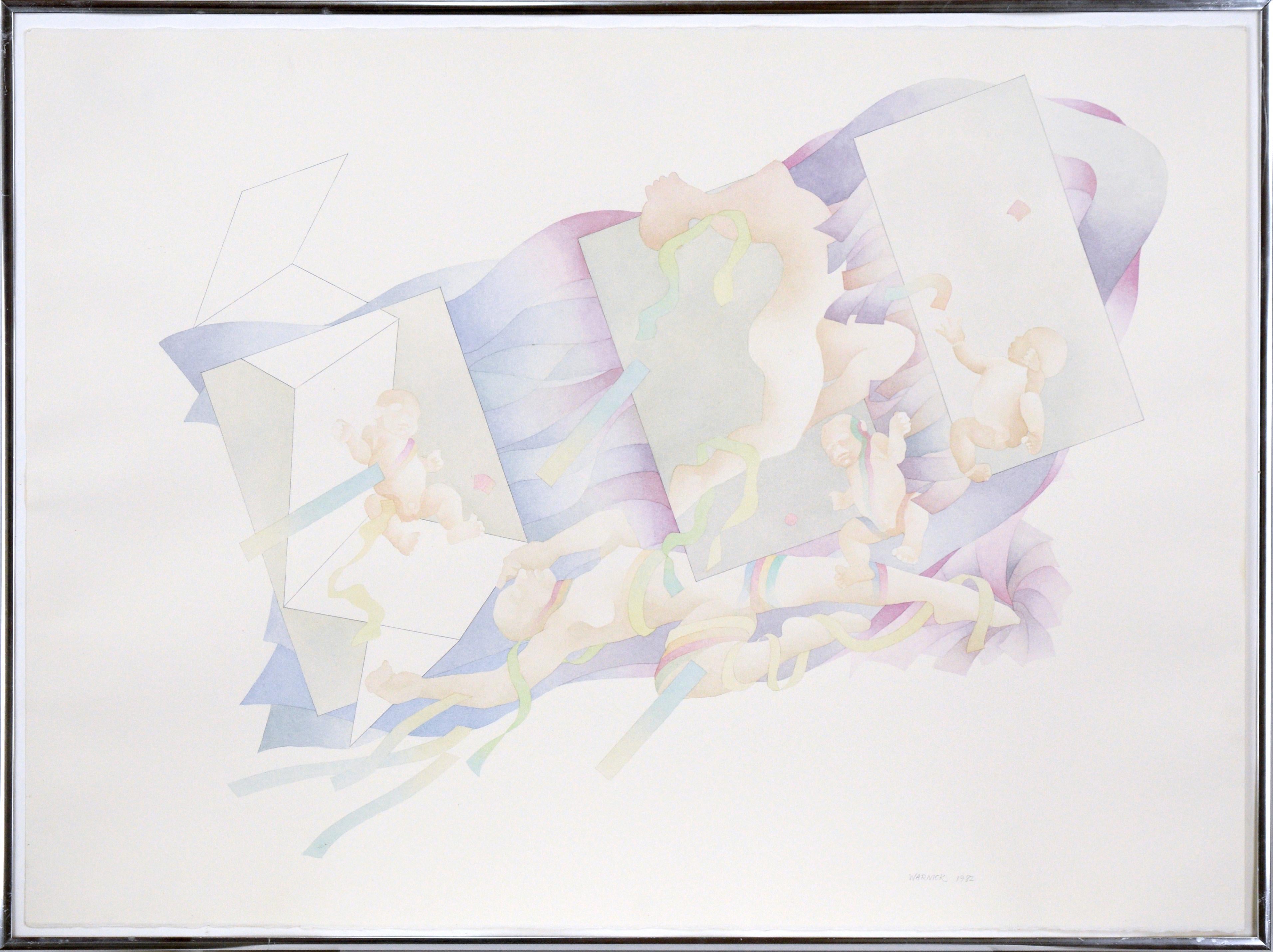 "Transition, Series 1, No. 4" - Watercolor Figurative Illustration