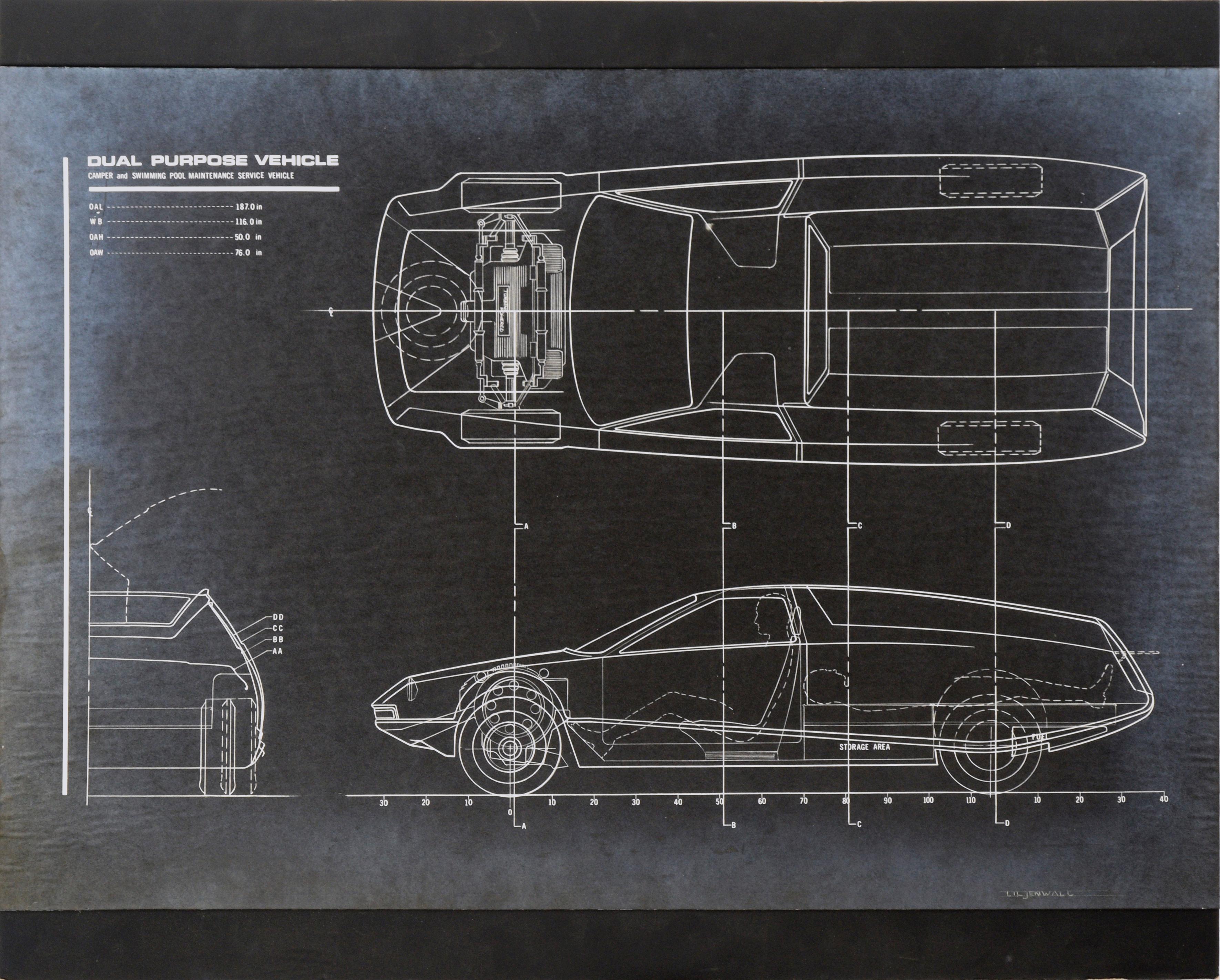 Edward T. Liljenwall Still-Life - Dual Purpose Vehicle Design Concept - Stat Photograph on Cardstock