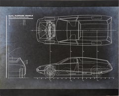 Dual Purpose vehicle Design Konzept des Automobildesigns – Statuenfotografie auf Karton