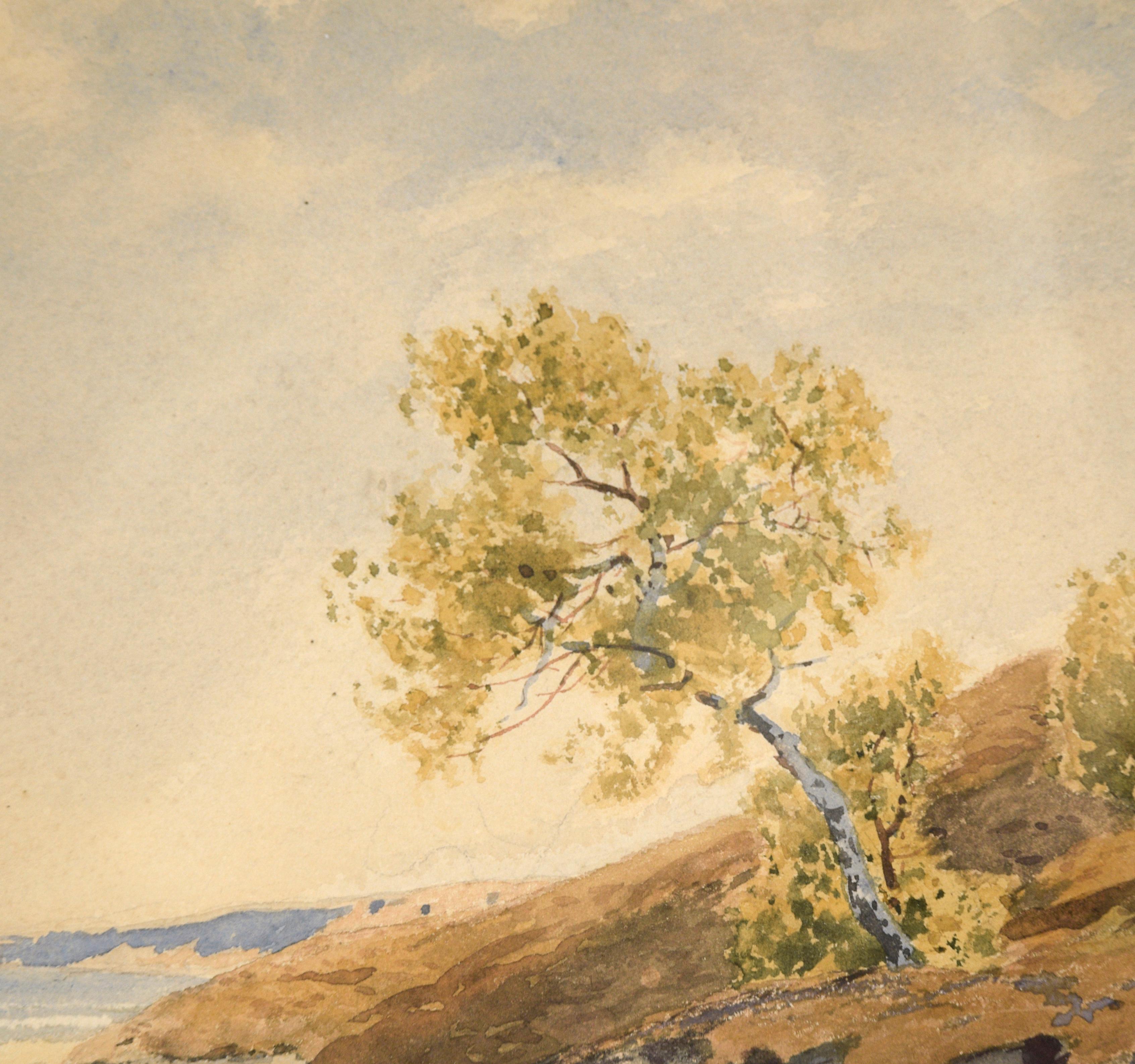 Meeres- und Baltische Meeresküste in der Nähe von Warnicken, Aquarell 1910  (Impressionismus), Art, von Julius Theophil Wentscher