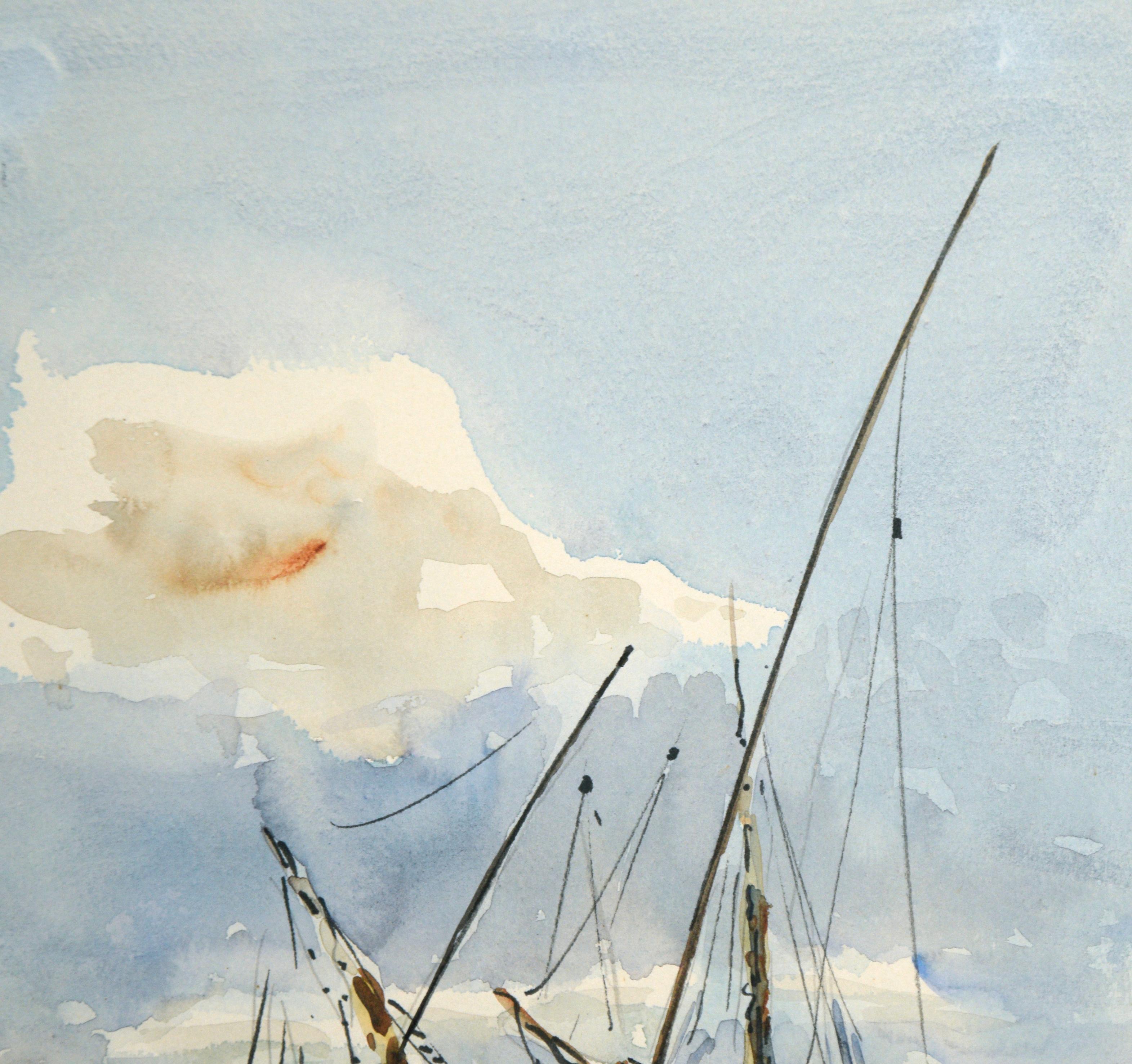 watercolour sailboat