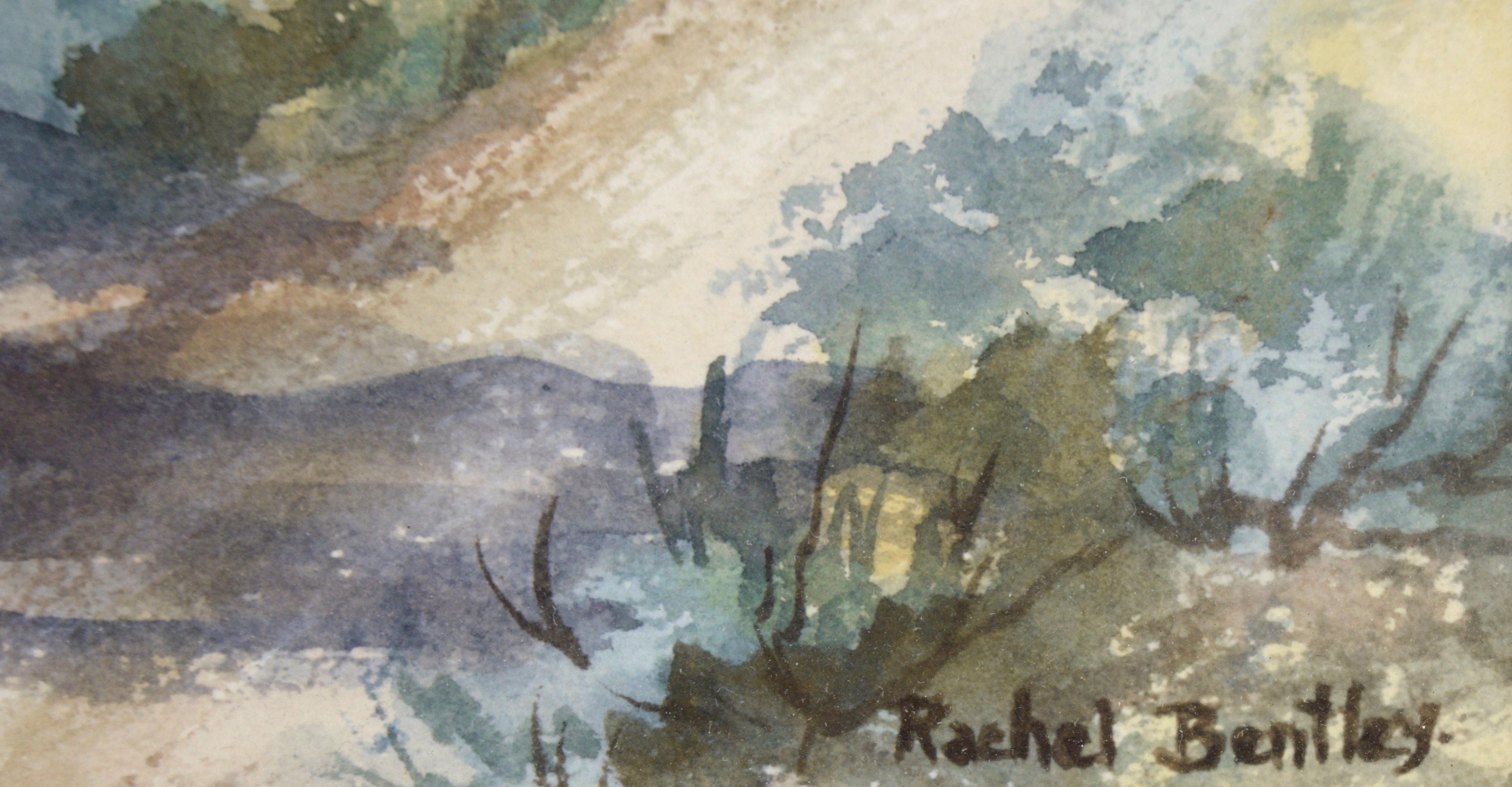 Church Methodist in Old Bodie Ghost Town (église méthodiste de Bodie Ghost Town) - Aquarelle sur papier en vente 2
