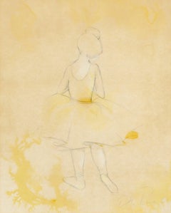 La piccola ballerina - Disegno figurativo a matita su carta