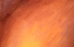 Modernist Original Watercolor Painting - Reclining Nude Female Figure Study