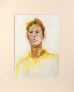 Artist's Self-Portrait in Pastel on Paper