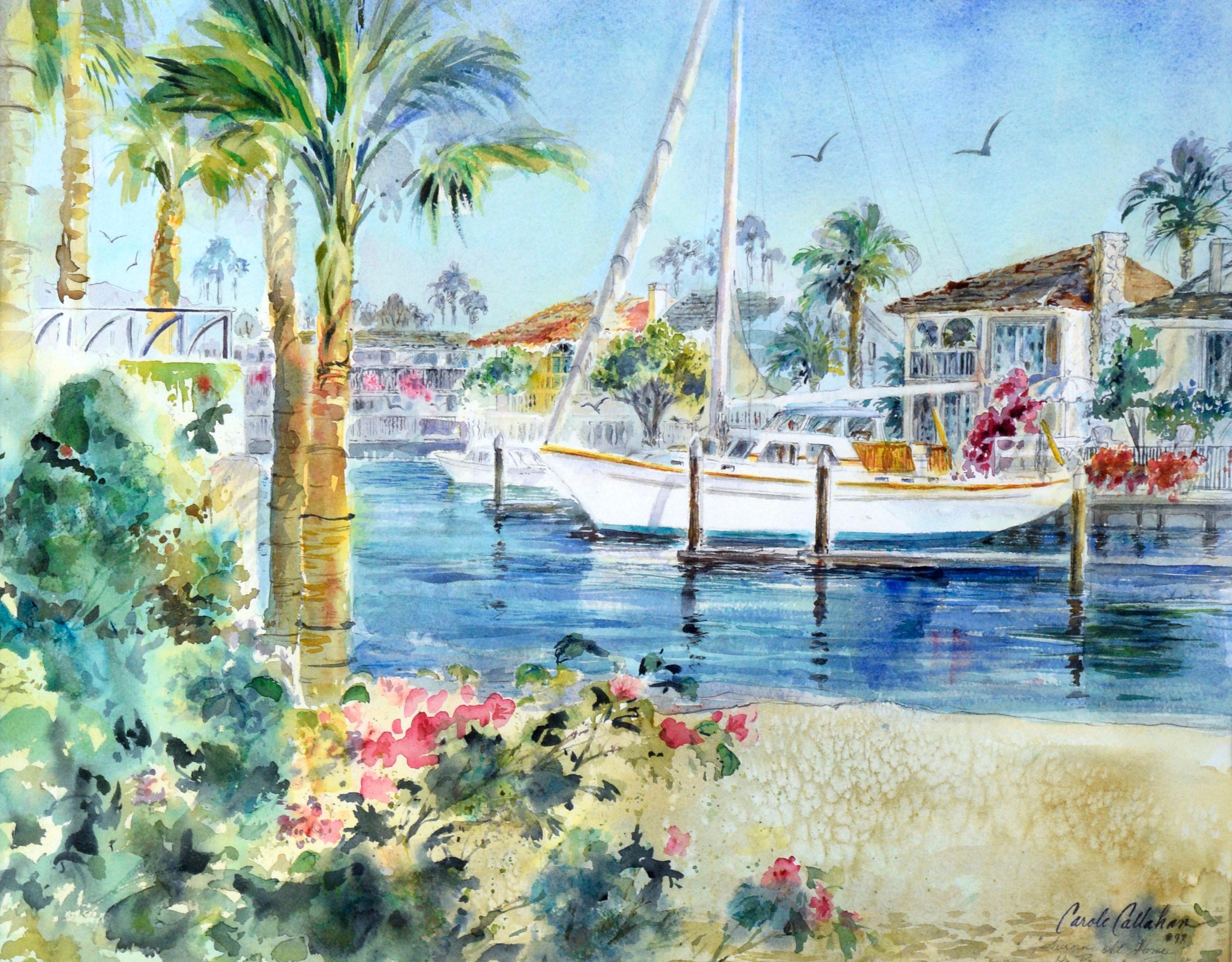 „Aurora zu Hause an der Promontory Bay“ – Aquarell auf Papier 3
