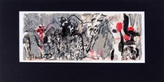 Vintage Calligraphy Abstract Panorama II - Japanese Calligraphy on Rice Paper