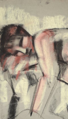 Femmes nues au fusain sur papier (recto-verso)
