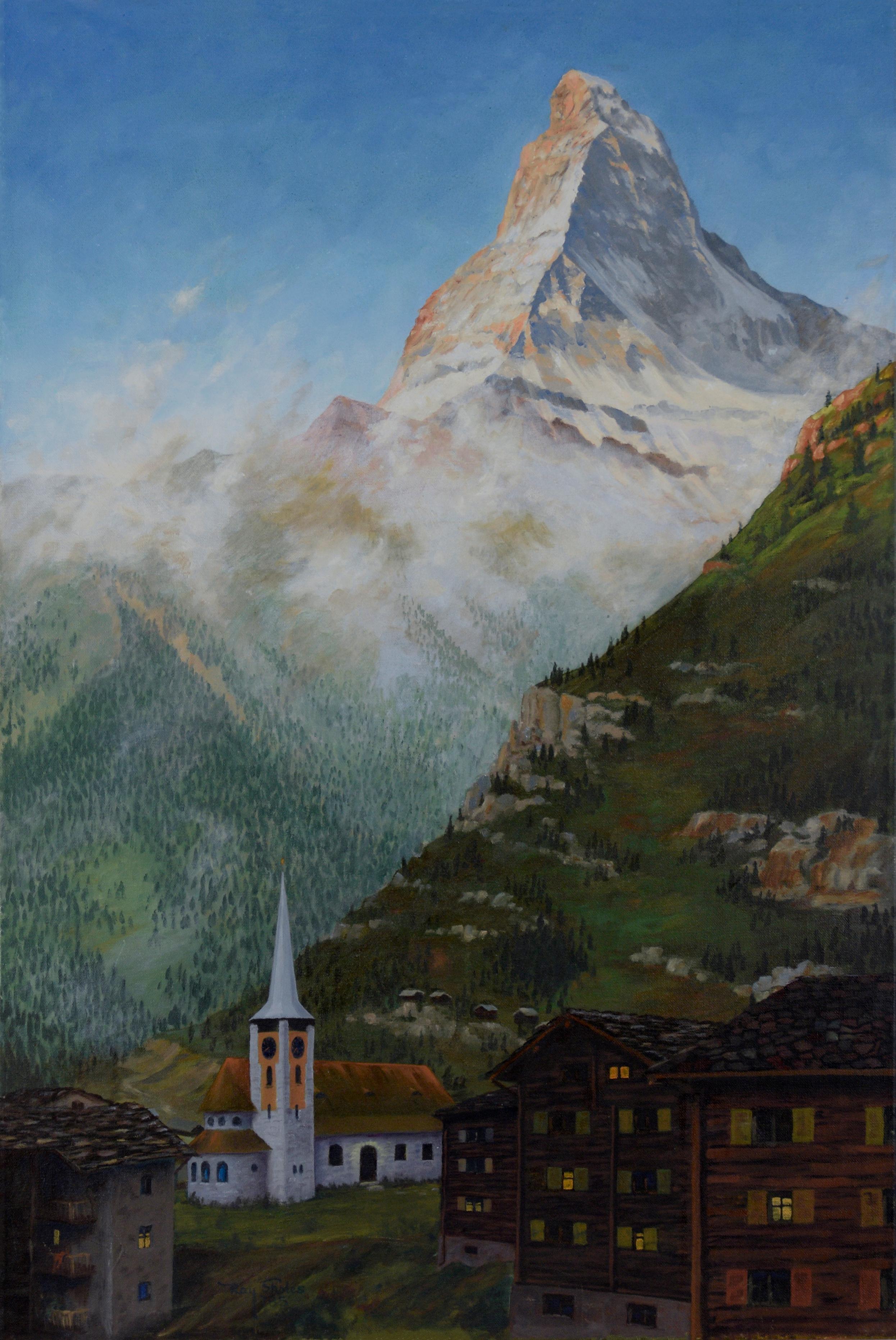 Under the Matterhorn – Acryl auf Leinwand