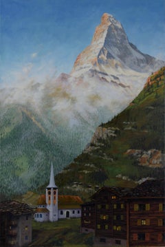 Under the Matterhorn - Acrylic on Canvas