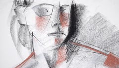 Seated Nude in Charcoal on Paper
