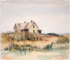 Farmhouse by the Sea - Original Watercolor on Paper