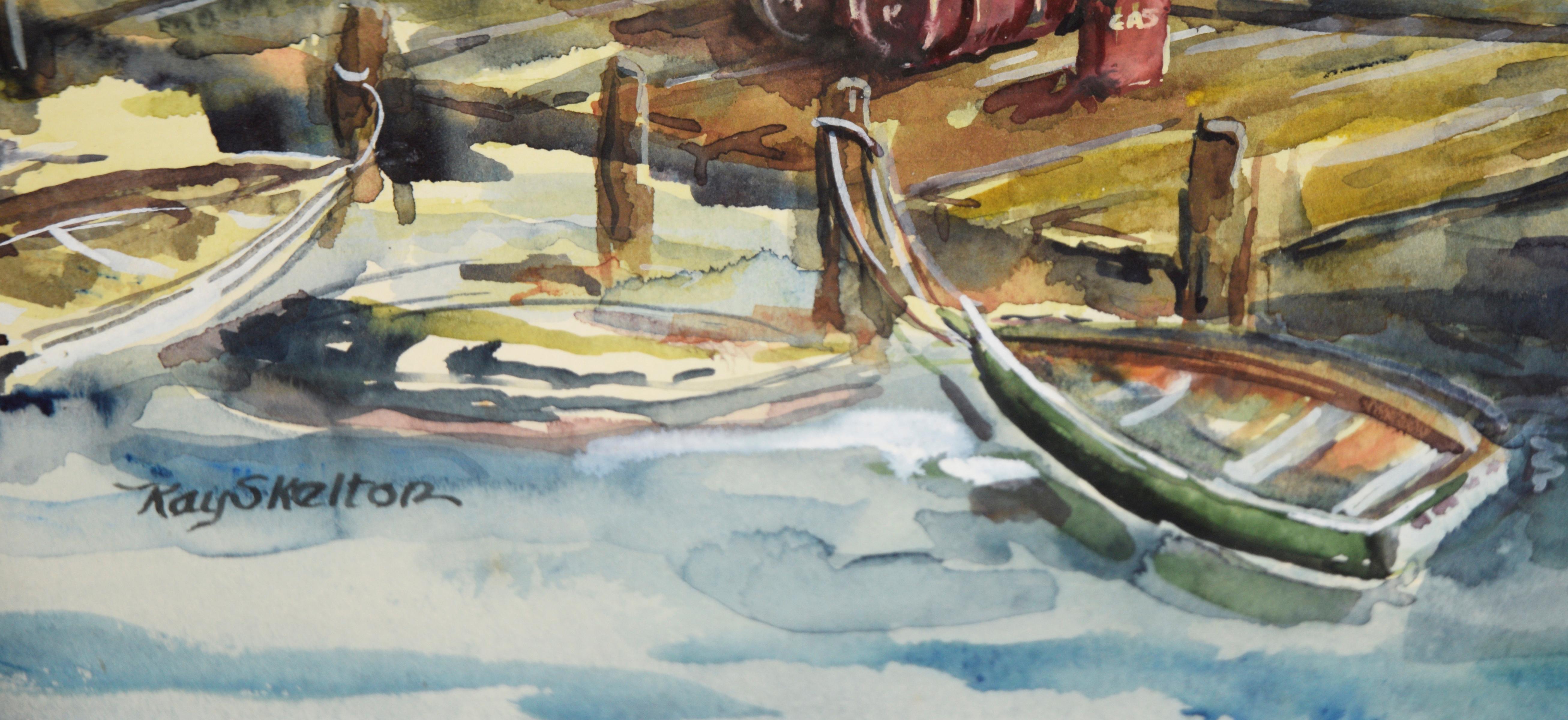 Lou's Landing - Original Watercolor On Paper For Sale 1